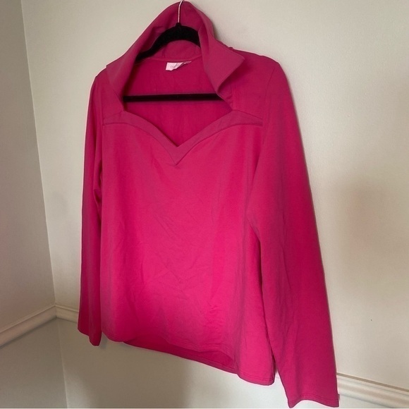 ANNE Fontaine Evelia Collared Long Sleeve Shirt Sz 10 - Picture 2 of 7